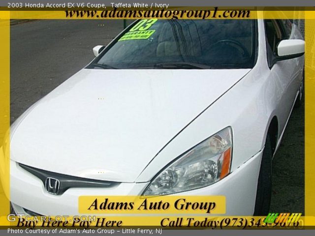 2003 Honda Accord EX V6 Coupe in Taffeta White