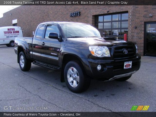 2008 Toyota Tacoma V6 TRD Sport Access Cab 4x4 in Black Sand Pearl