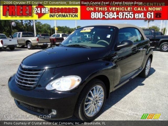 2006 Chrysler PT Cruiser GT Convertible in Brilliant Black Crystal Pearl