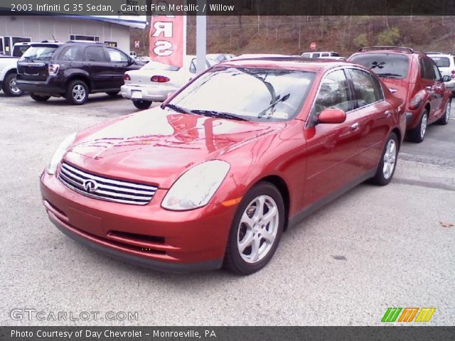 2003 Infiniti G 35 Sedan in Garnet Fire Metallic