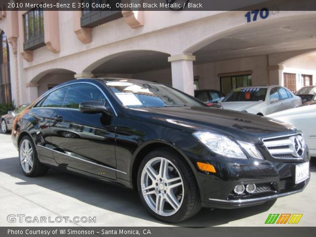 2010 Mercedes-Benz E 350 Coupe in Obsidian Black Metallic