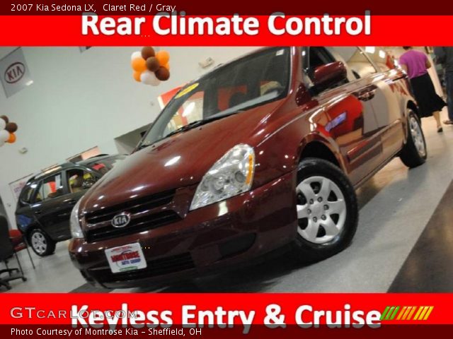 2007 Kia Sedona LX in Claret Red