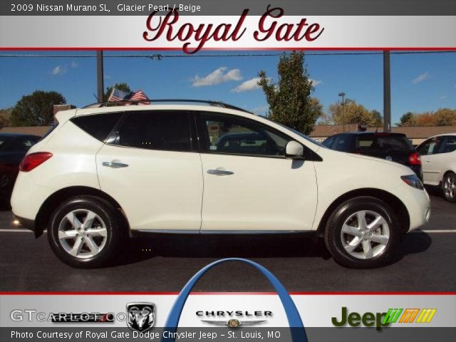 2009 Nissan Murano SL in Glacier Pearl