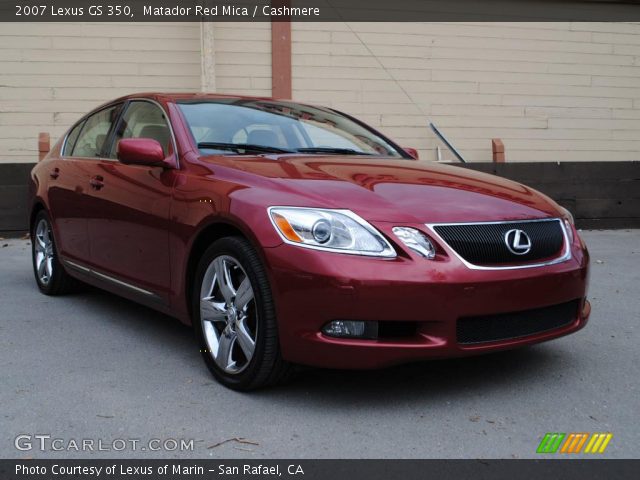 2007 Lexus GS 350 in Matador Red Mica