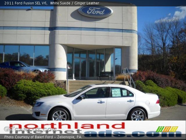 2011 Ford Fusion SEL V6 in White Suede