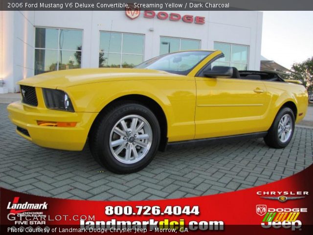 2006 Ford Mustang V6 Deluxe Convertible in Screaming Yellow