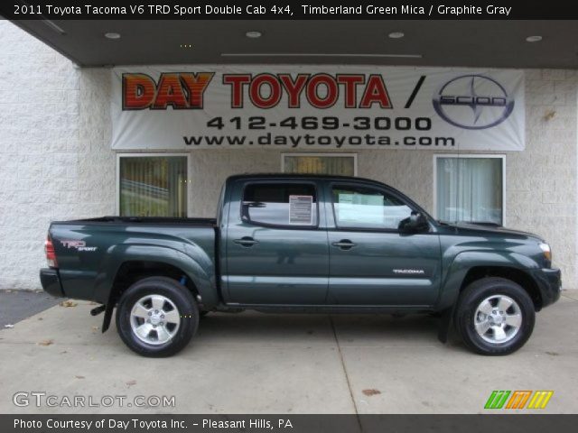 2011 Toyota Tacoma V6 TRD Sport Double Cab 4x4 in Timberland Green Mica