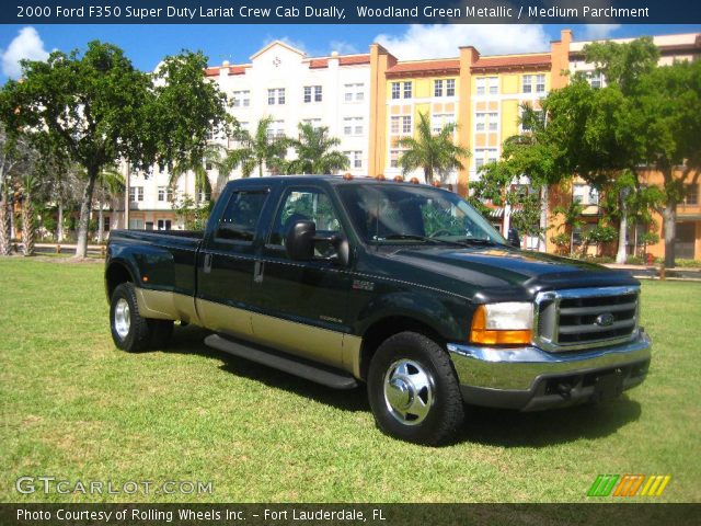 2000 Ford F350 Super Duty Lariat Crew Cab Dually in Woodland Green Metallic