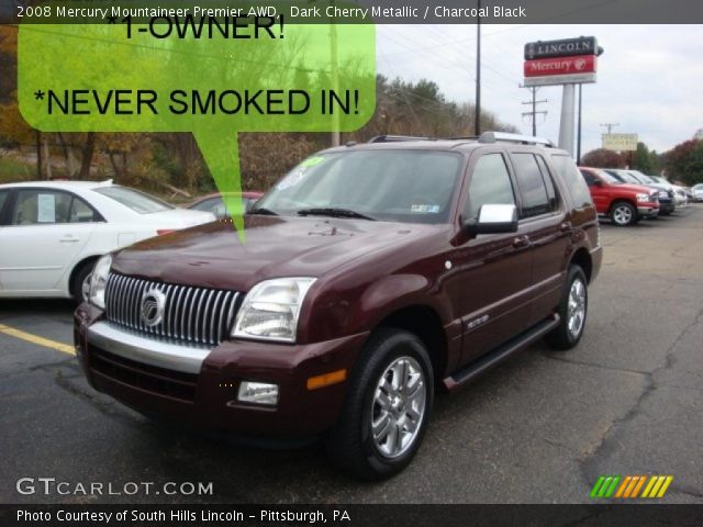2008 Mercury Mountaineer Premier AWD in Dark Cherry Metallic