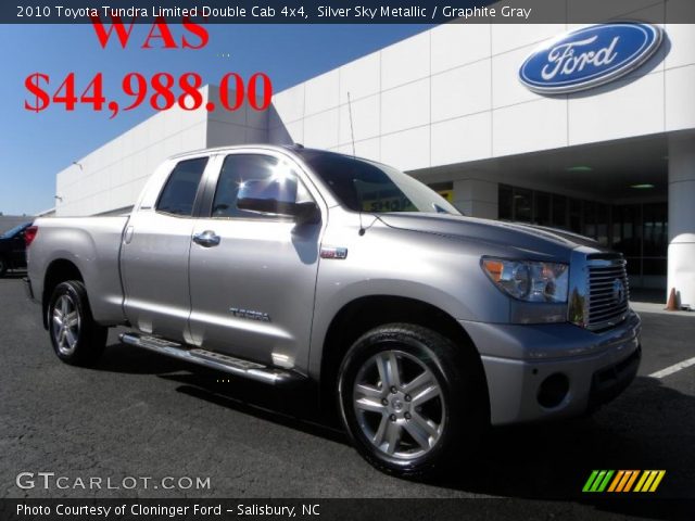 2010 Toyota Tundra Limited Double Cab 4x4 in Silver Sky Metallic