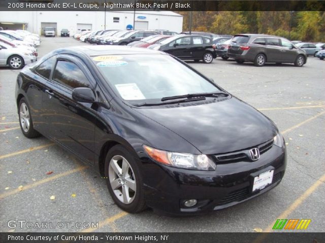 2008 Honda Civic EX-L Coupe in Nighthawk Black Pearl