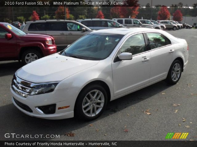 2010 Ford Fusion SEL V6 in White Platinum Tri-coat Metallic