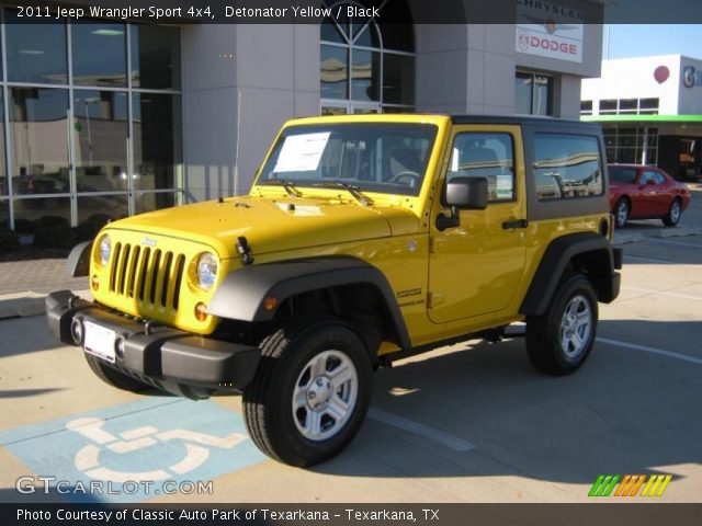 2011 Jeep Wrangler Sport 4x4 in Detonator Yellow