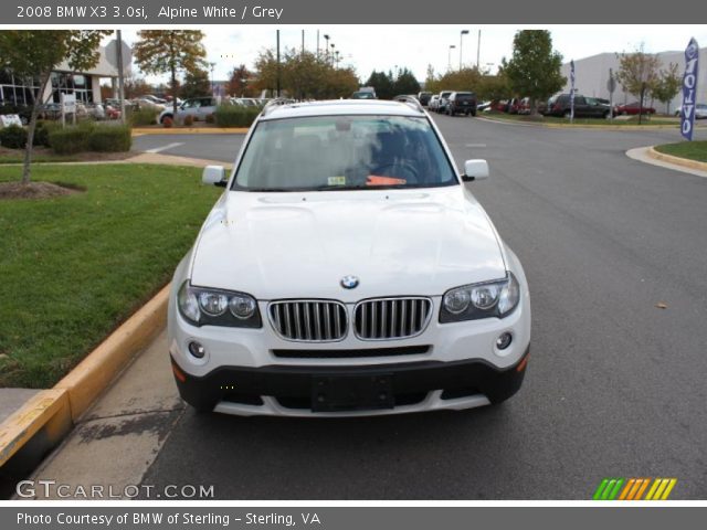 2008 BMW X3 3.0si in Alpine White