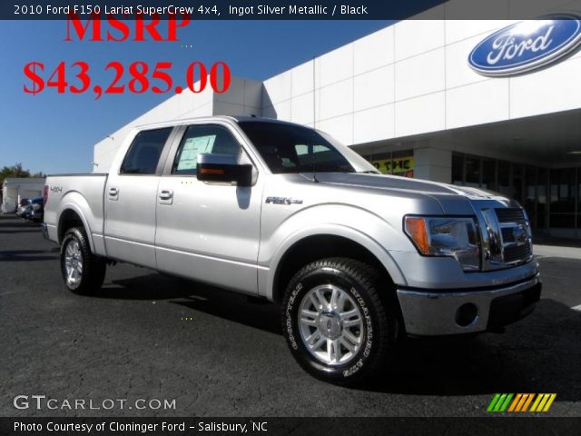 2010 Ford F150 Lariat SuperCrew 4x4 in Ingot Silver Metallic