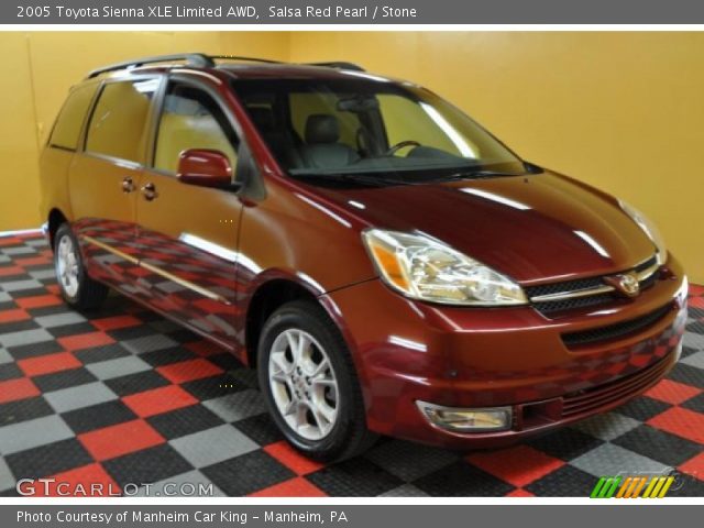 2005 Toyota Sienna XLE Limited AWD in Salsa Red Pearl