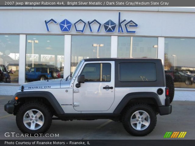 2007 Jeep Wrangler Rubicon 4x4 in Bright Silver Metallic