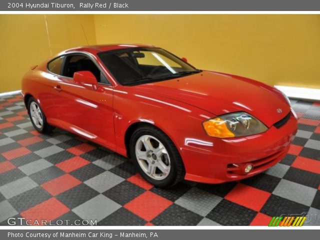 2004 Hyundai Tiburon  in Rally Red