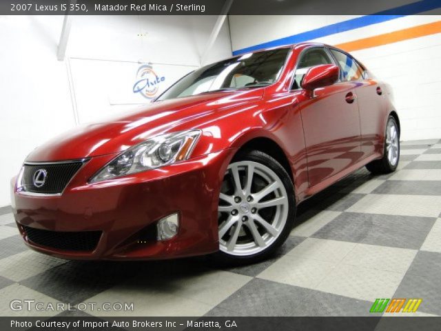 2007 Lexus IS 350 in Matador Red Mica