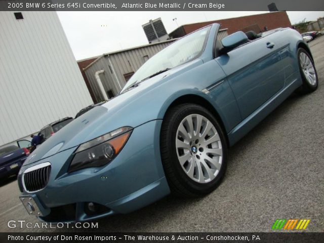 2005 BMW 6 Series 645i Convertible in Atlantic Blue Metallic