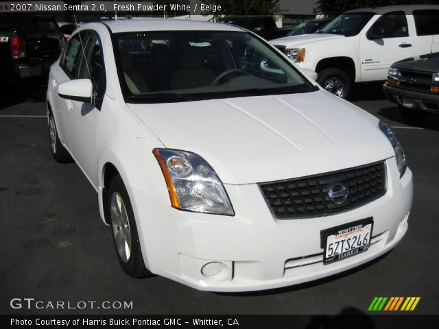 2007 Nissan Sentra 2.0 in Fresh Powder White