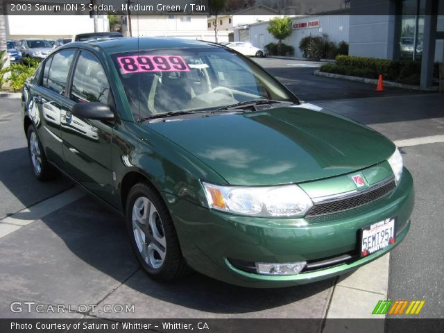 2003 Saturn ION 3 Sedan in Medium Green