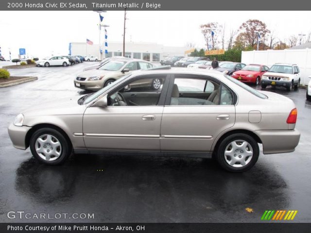 2000 Honda Civic EX Sedan in Titanium Metallic