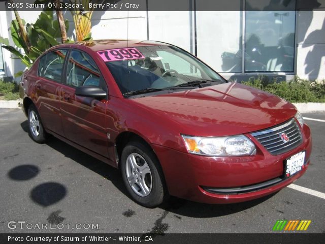 2005 Saturn ION 1 Sedan in Berry Red