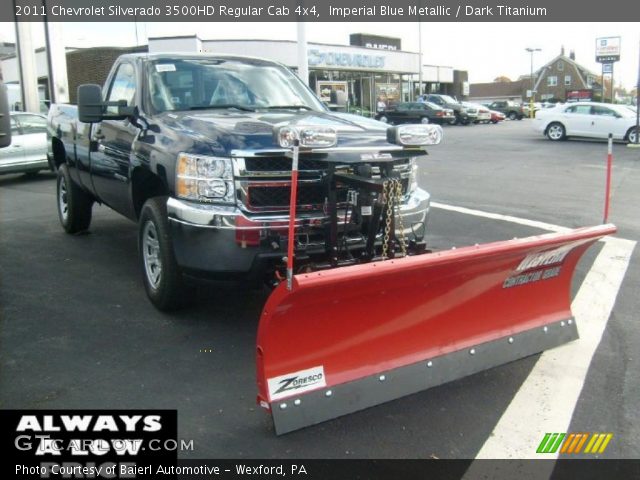 2011 Chevrolet Silverado 3500HD Regular Cab 4x4 in Imperial Blue Metallic