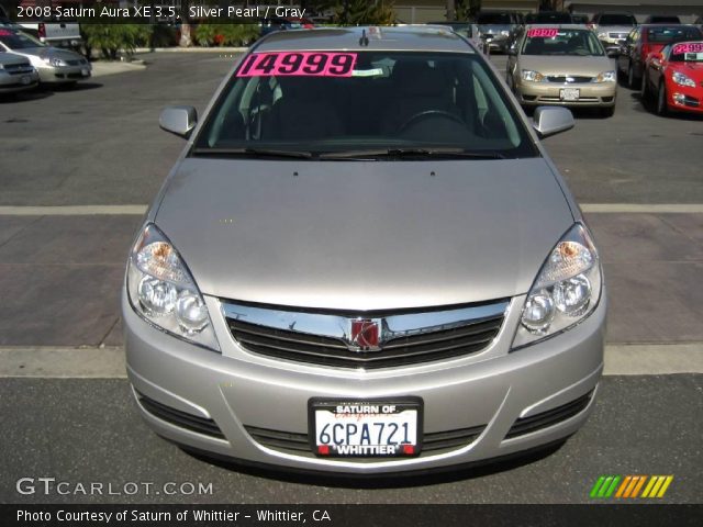 2008 Saturn Aura XE 3.5 in Silver Pearl