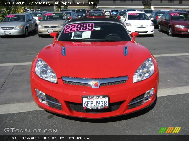2008 Saturn Sky Roadster in Chili Pepper Red