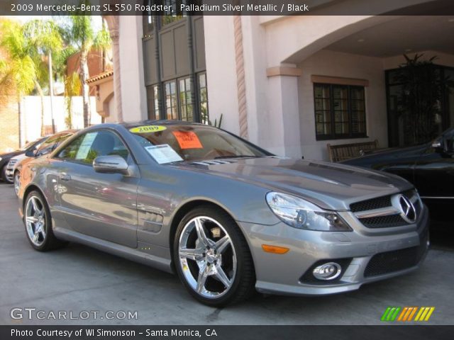 2009 Mercedes-Benz SL 550 Roadster in Palladium Silver Metallic