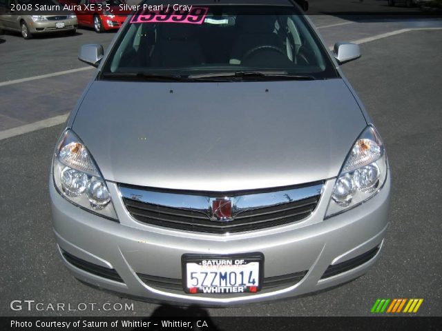 2008 Saturn Aura XE 3.5 in Silver Pearl