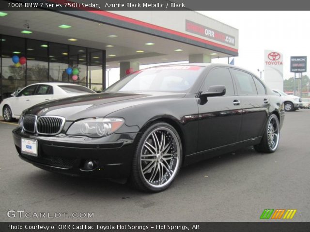 2008 BMW 7 Series 750Li Sedan in Azurite Black Metallic