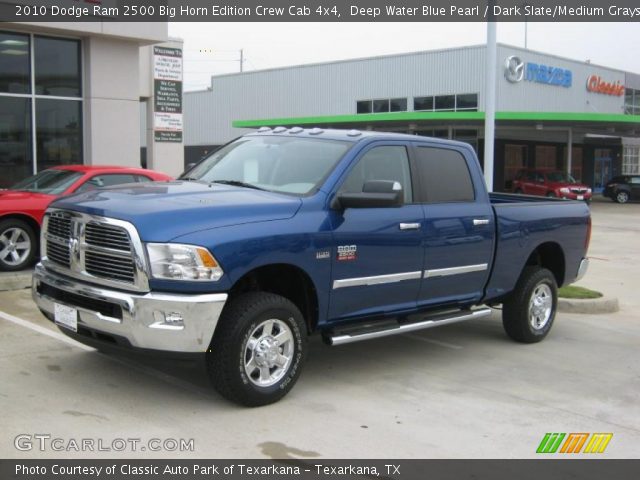 2010 Dodge Ram 2500 Big Horn Edition Crew Cab 4x4 in Deep Water Blue Pearl