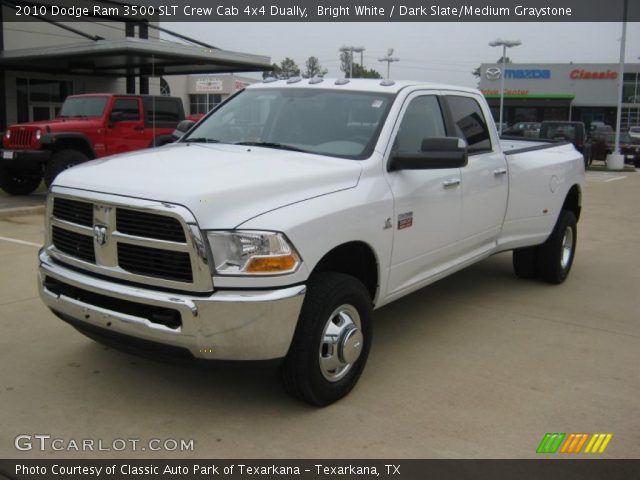2010 Dodge Ram 3500 SLT Crew Cab 4x4 Dually in Bright White
