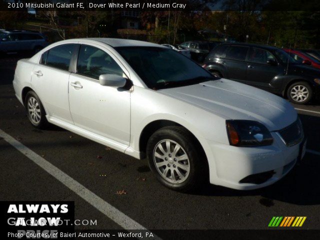 2010 Mitsubishi Galant FE in Dover White Pearl
