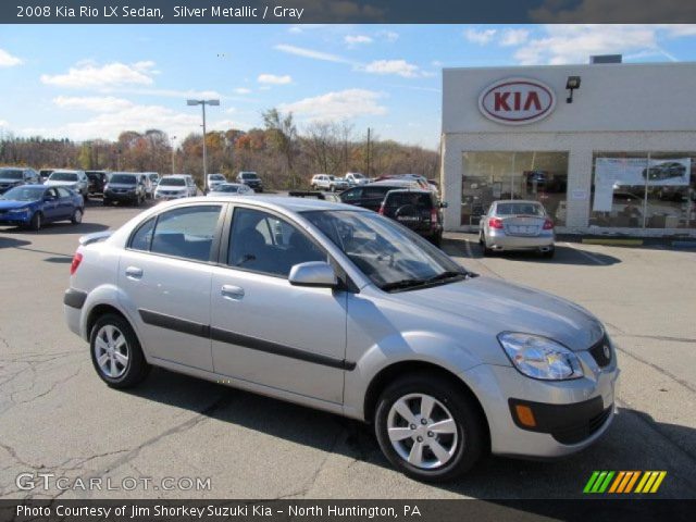 2008 Kia Rio LX Sedan in Silver Metallic