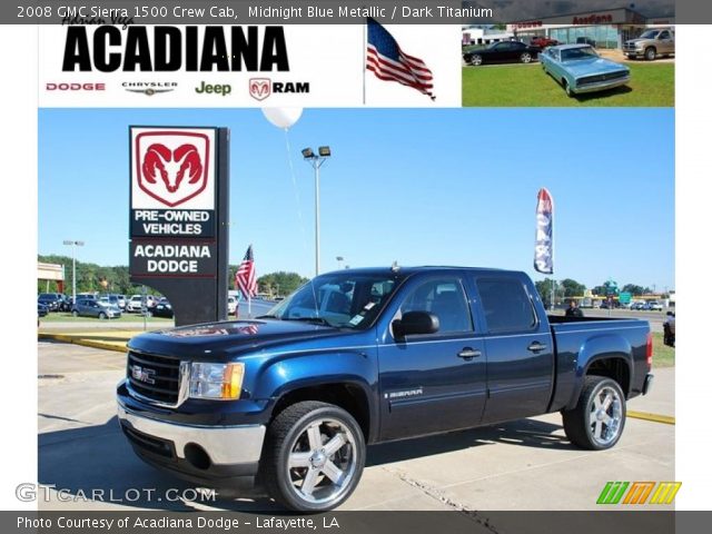 2008 GMC Sierra 1500 Crew Cab in Midnight Blue Metallic