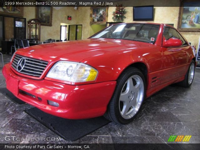 1999 Mercedes-Benz SL 500 Roadster in Magma Red