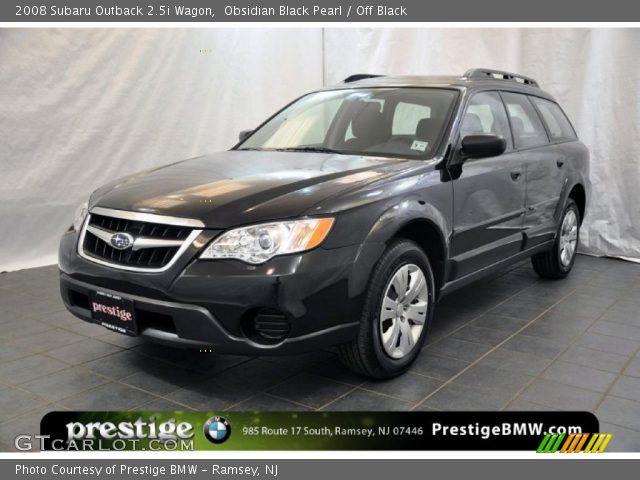 2008 Subaru Outback 2.5i Wagon in Obsidian Black Pearl