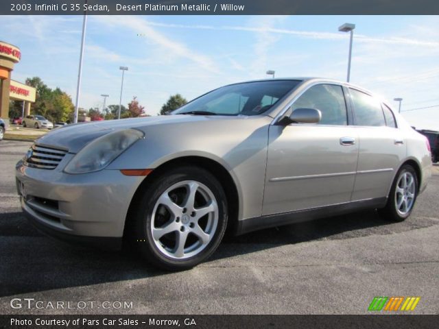 2003 Infiniti G 35 Sedan in Desert Platinum Metallic