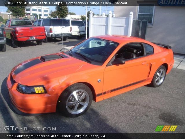 Competition Orange 2004 Ford Mustang Mach 1 Coupe Dark