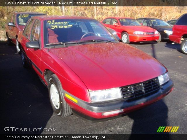 1994 Chevrolet Corsica Sedan in Medium Garnet Red Metallic