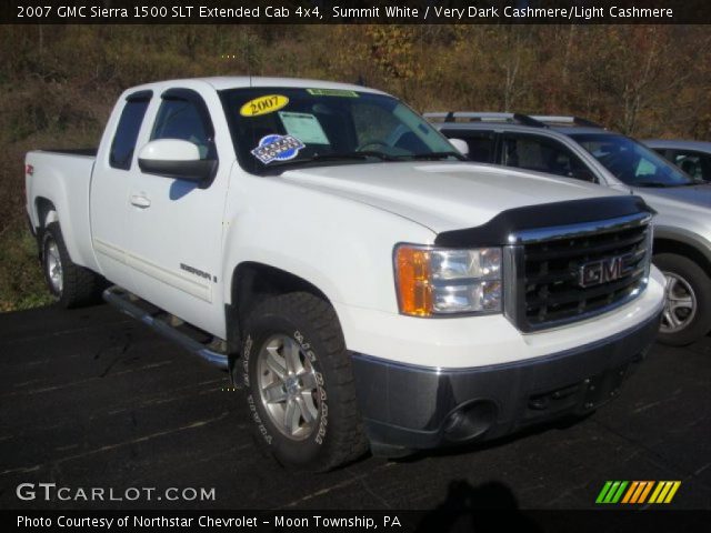 2007 GMC Sierra 1500 SLT Extended Cab 4x4 in Summit White