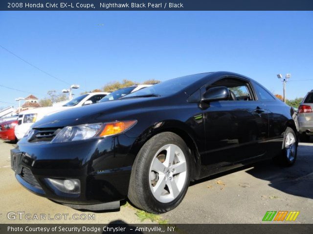 2008 Honda Civic EX-L Coupe in Nighthawk Black Pearl