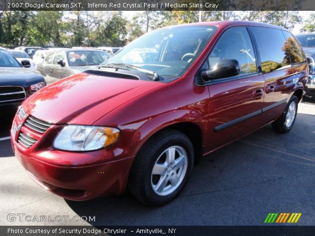 2007 Dodge Caravan SXT in Inferno Red Crystal Pearl