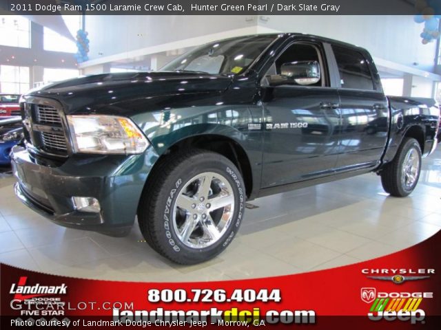2011 Dodge Ram 1500 Laramie Crew Cab in Hunter Green Pearl