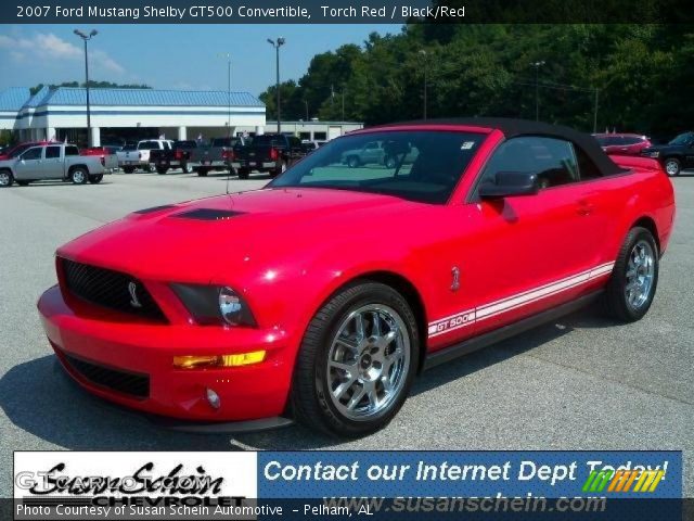 2007 Ford Mustang Shelby GT500 Convertible in Torch Red