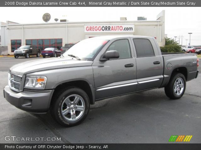 2008 Dodge Dakota Laramie Crew Cab 4x4 in Mineral Gray Metallic